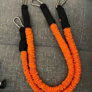 BodyBoss Orange Resistance Bands with Clips
